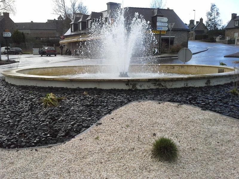 rond point ardoise noire